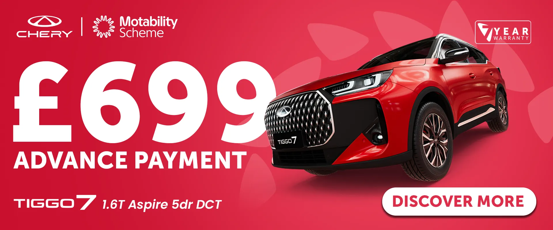 Cherry Tiggo 7 Motability