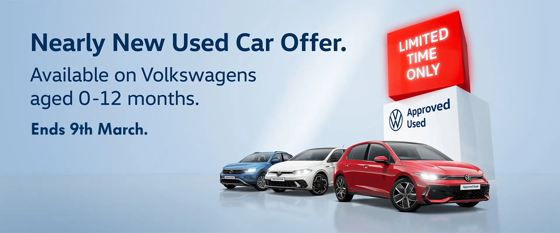 Nearly New Used Car Offer